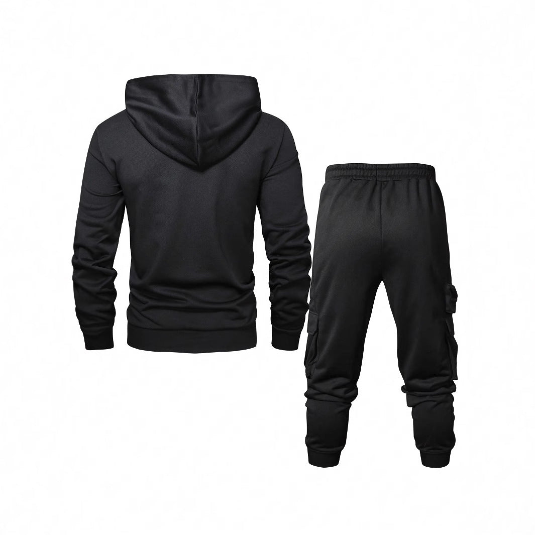 Herren Komfortables Hoodie- und Jogginghosen-Set mit praktischen Taschen