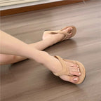 Damen komfortable Zehentrenner Sandalen R&B