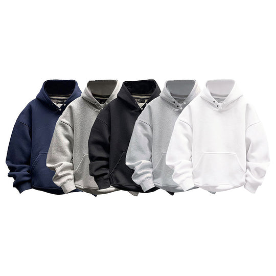 Damen Kapuzenpullover mit modernem Schnitt und praktischer Kängurutasche R&B