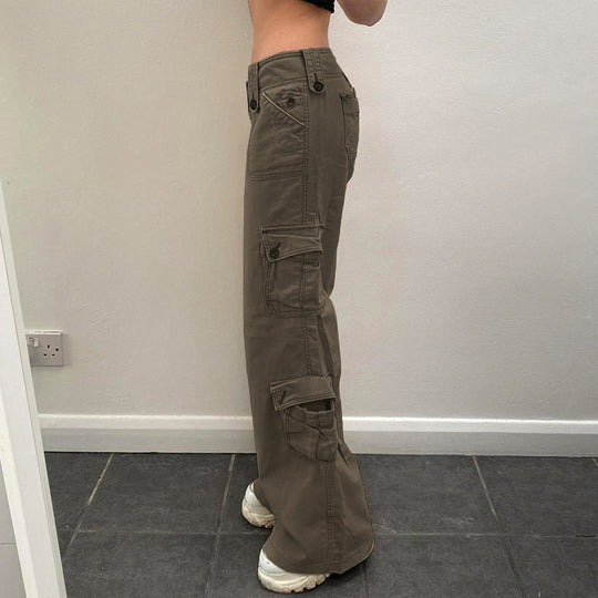 Damen Cargo-Hose mit praktischen Seitentaschen und lässigem Schnitt R&B