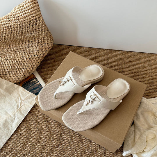 Damen Elegante und bequeme Zehentrenner-Sandalen mit hochwertigem Obermaterial und ergonomischem Fußbett R&B