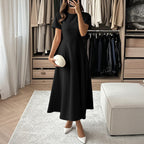 Damen Midikleid mit elegantem Schnitt und weiten Ärmeln R&B