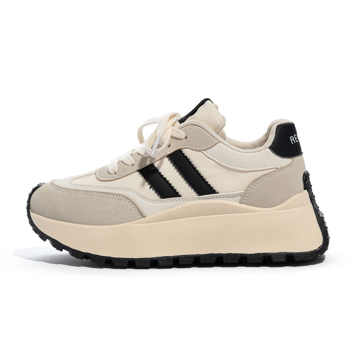 Damen Modische Plateau-Sneaker mit bequemem Fußbett und sportlichem Design R&B