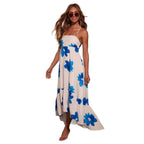 Damen Maxikleid mit elegantem Floral-Design und fließendem Rock R&B