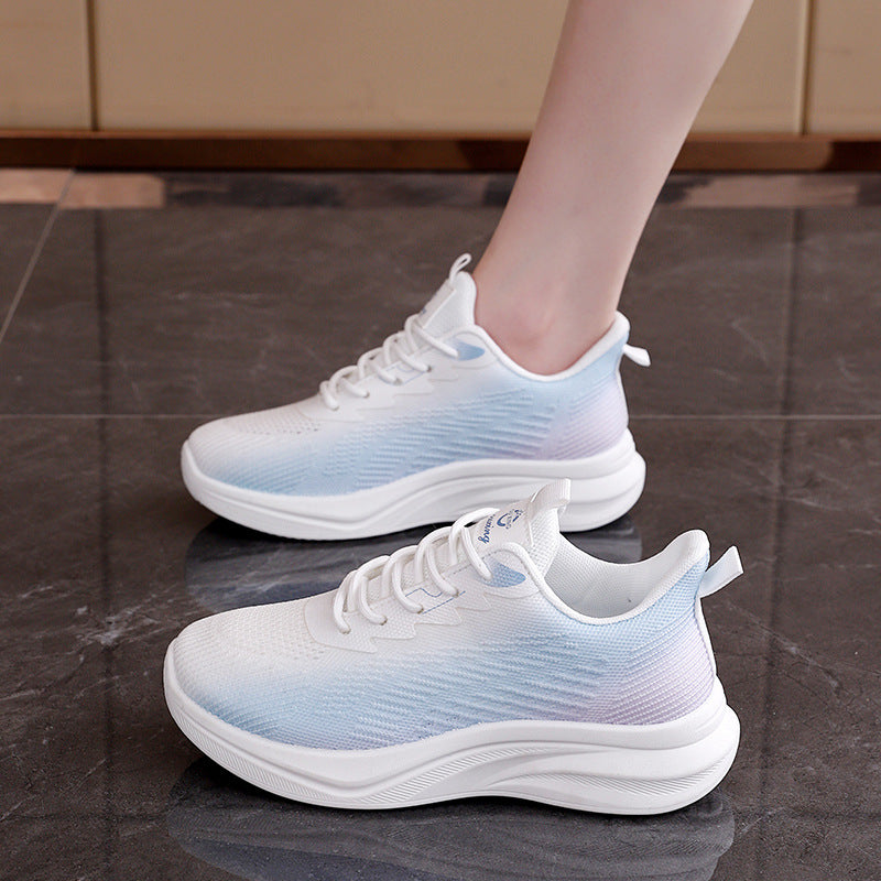 Damen sportliche Sneakers mit atmungsaktivem Obermaterial und komfortabler Dämpfung R&B