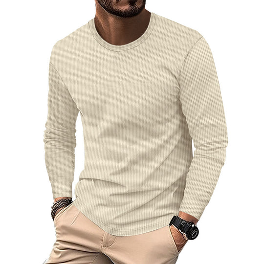 Herren modisches Langarmshirt mit strukturierter Oberfläche R&B