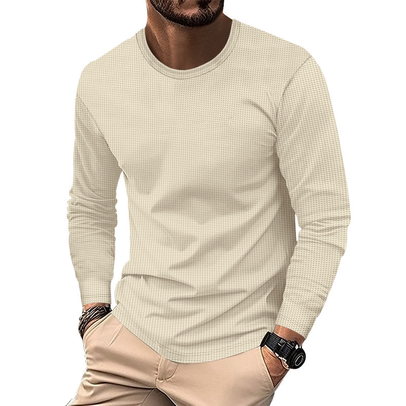 Herren nan strukturiertes Waffel-Langarmshirt aus Thermo-Jersey R&B