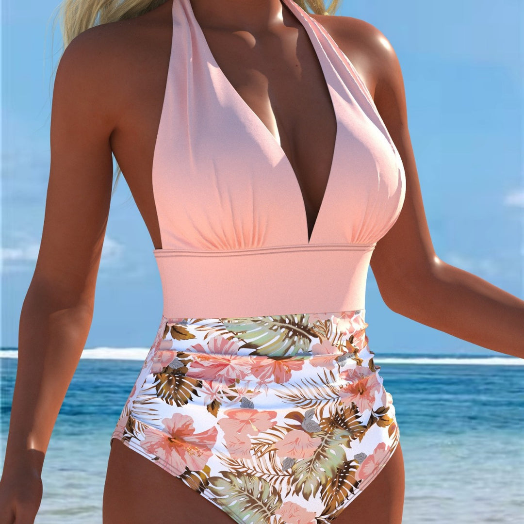 Damen Hochschnitt Badeanzug R&B