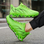 Damen Sportliche Netzwerk-Sneaker mit stoßdämpfender Sohle
