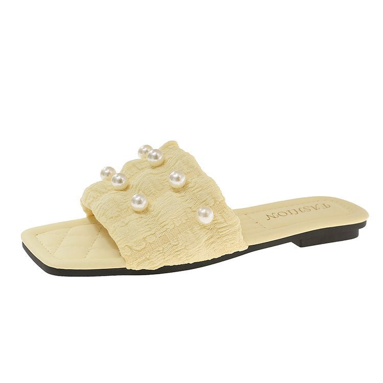 Damen Sandalen mit eleganten Perlenakzenten R&B