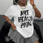 Damen T-Shirt mit kreativem grafischen Spruch R&B