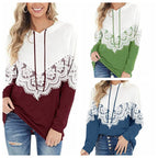 Damen Kapuzenpullover mit kunstvoller Spitzenapplikation R&B