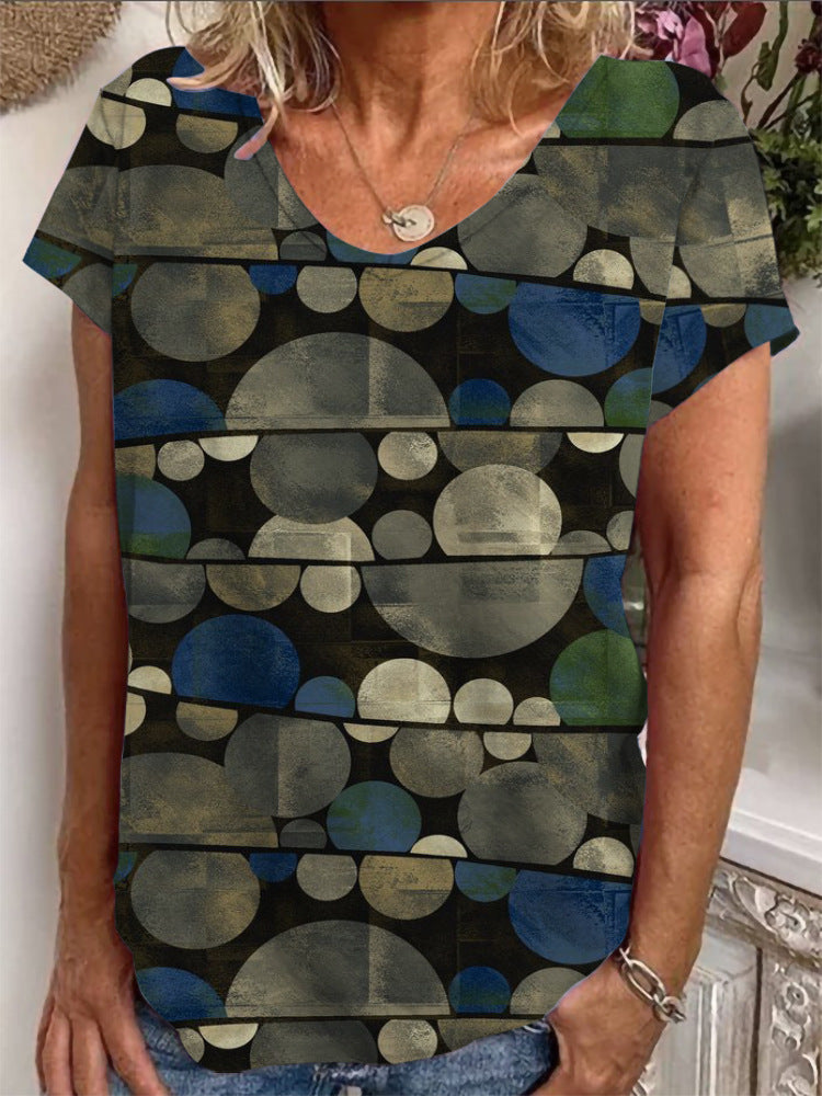 Damen Lockere Bluse mit buntem Paisleymuster R&B