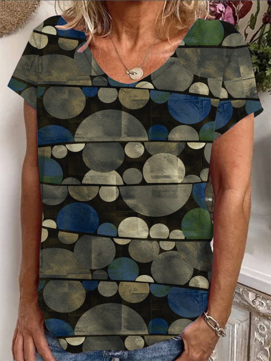 Damen Lockere Bluse mit buntem Paisleymuster R&B
