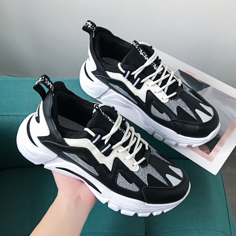 Damen Sportliche Chunky Sneakers mit atmungsaktiver Mesh-Oberfläche und rutschfester Sohle R&B