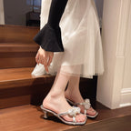 Damen Elegante Mules mit floralen Applikationen und komfortablem Blockabsatz R&B