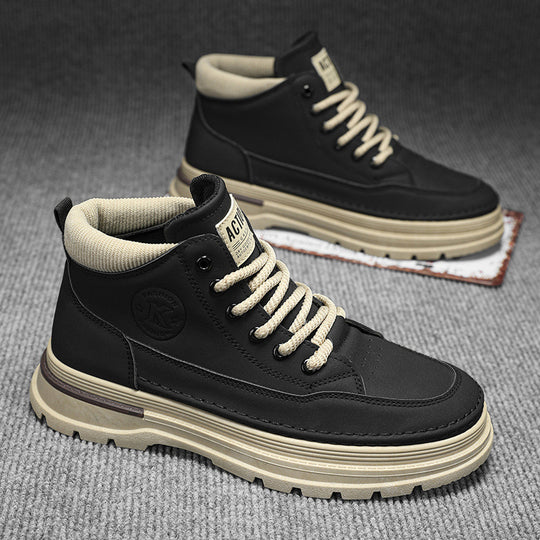 Damen modische High-Top Stiefel mit gepolstertem Innenfutter und rutschfester Sohle R&B