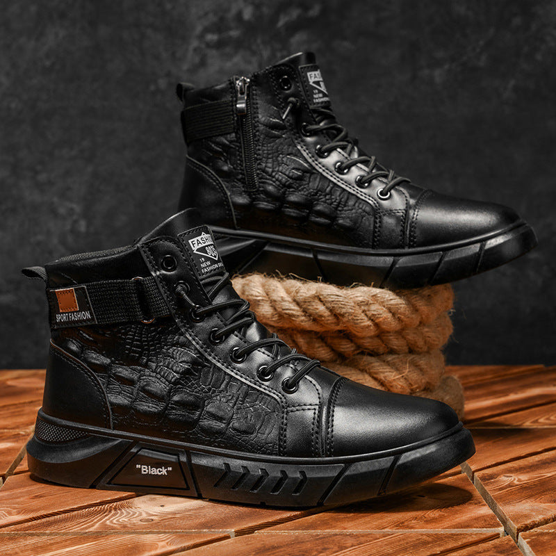 Herren Sportliche Winterstiefel mit rutschfester Sohle und isolierendem Innenfutter R&B