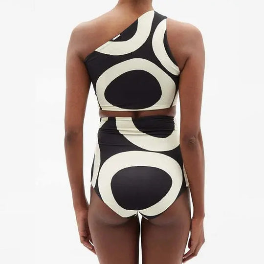 Damen Bikiniset mit asymmetrischem Oberteil und elegantem Wickelrock R&B