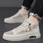 Damen High-Top Sneakers mit atmungsaktivem Netzdesign und dämpfender Sohle R&B