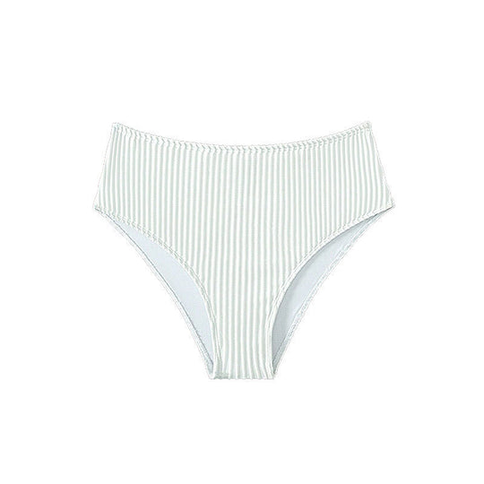 Damen Hochgeschnittenes Bikini-Unterteil mit feinem Streifenmuster R&B