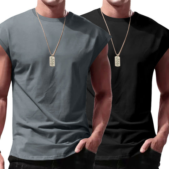 Herren ärmelloses T-Shirt Set R&B