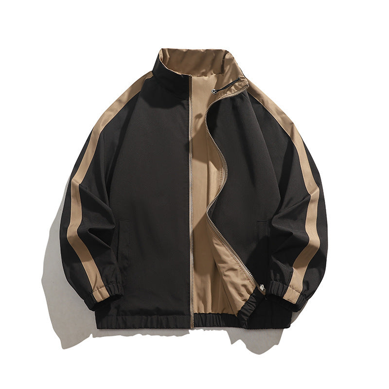 Herren sportliche Übergangsjacke mit elastischen Bündchen und praktischen Reißverschlusstaschen R&B