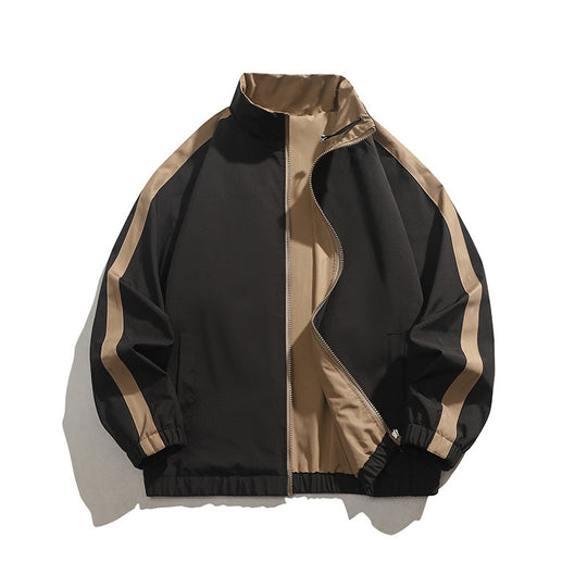 Herren sportliche Übergangsjacke mit elastischen Bündchen und praktischen Reißverschlusstaschen R&B