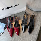 Damen Sling-Ballerinas mit modischem Riemchen und eleganter Kappe R&B