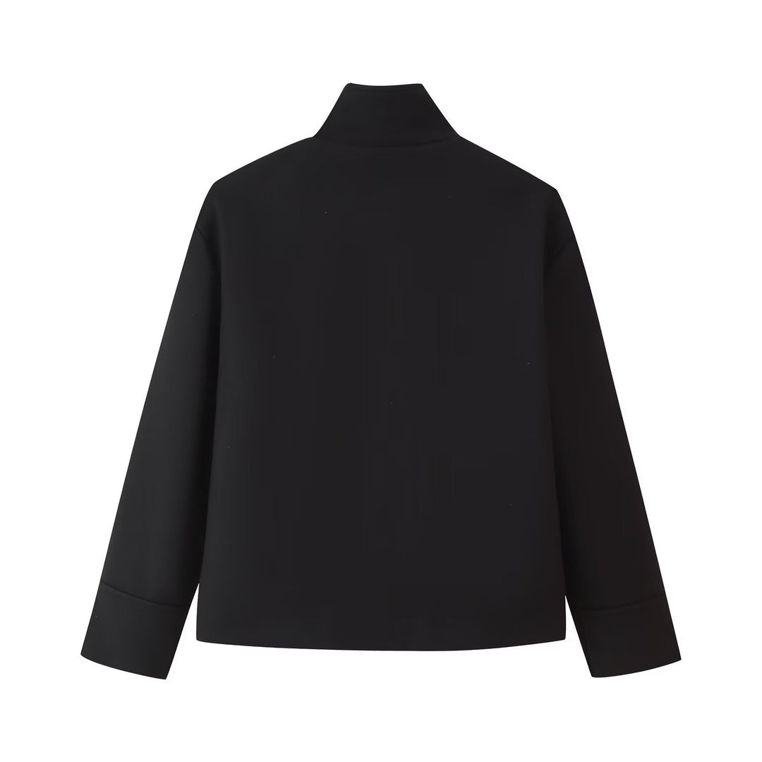 Damen gesteppte Kurzjacke mit hohem Kragen R&B
