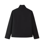 Damen gesteppte Kurzjacke mit hohem Kragen R&B