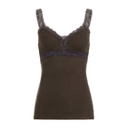 Damen Spitzen-Trägertop mit elegantem Design und zarten Rüschen R&B