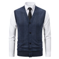 Herren elegante Weste mit strukturiertem Design und praktischen Taschen