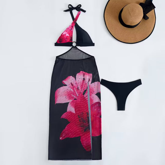 Damen Bikiniset mit transparentem Cover-Up R&B