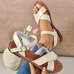 Damen Komfortable und stilvolle Riemensandalen mit verstellbarem Riemendesign R&B
