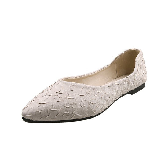 Damen Ballerinas mit spitz zulaufendem Design und strukturiertem Obermaterial R&B