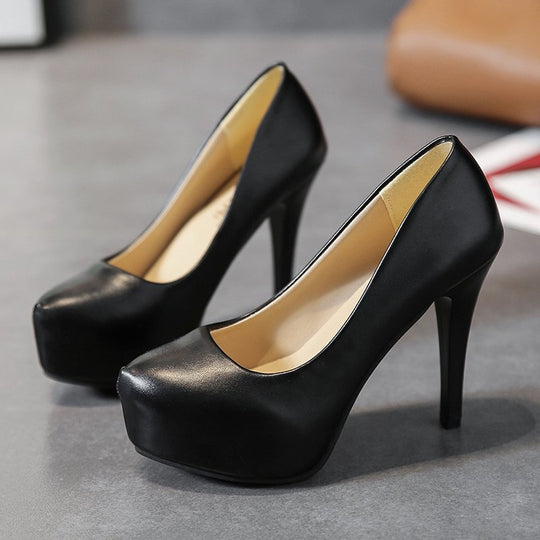 Damen hohe Pumps mit komfortablem Plateau und elegantem Design R&B