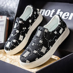 Damen elegante Slip-On Sneakers mit modischem Glitzerdesign R&B