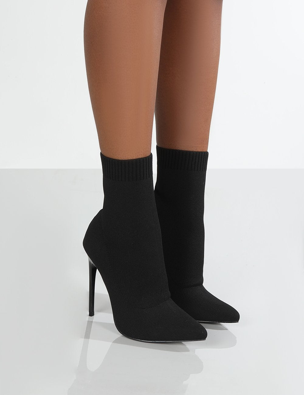 Damen High Heels mit enganliegendem Stricksohlen-Design R&B