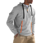 Herren Sportlicher Kapuzenpullover mit stylischen Reißverschlusstaschen R&B