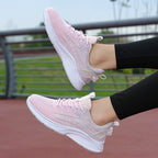 Damen Fitness-Sneaker mit atmungsaktiver Mesh-Oberfläche und stoßdämpfender Sohle