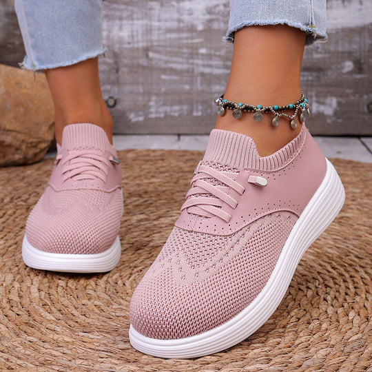 Damen komfortable Sneaker mit atmungsaktivem Obermaterial und flexiblem Fußbett R&B