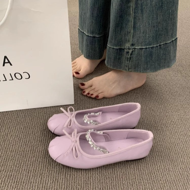 Damen Ballerinas mit elegantem Schleifenakzent und hochwertigem Innenfutter R&B