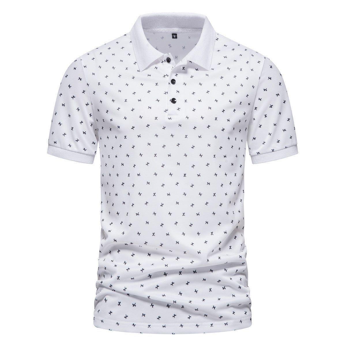 Herren Poloshirt mit modernem Muster und atmungsaktiven Eigenschaften