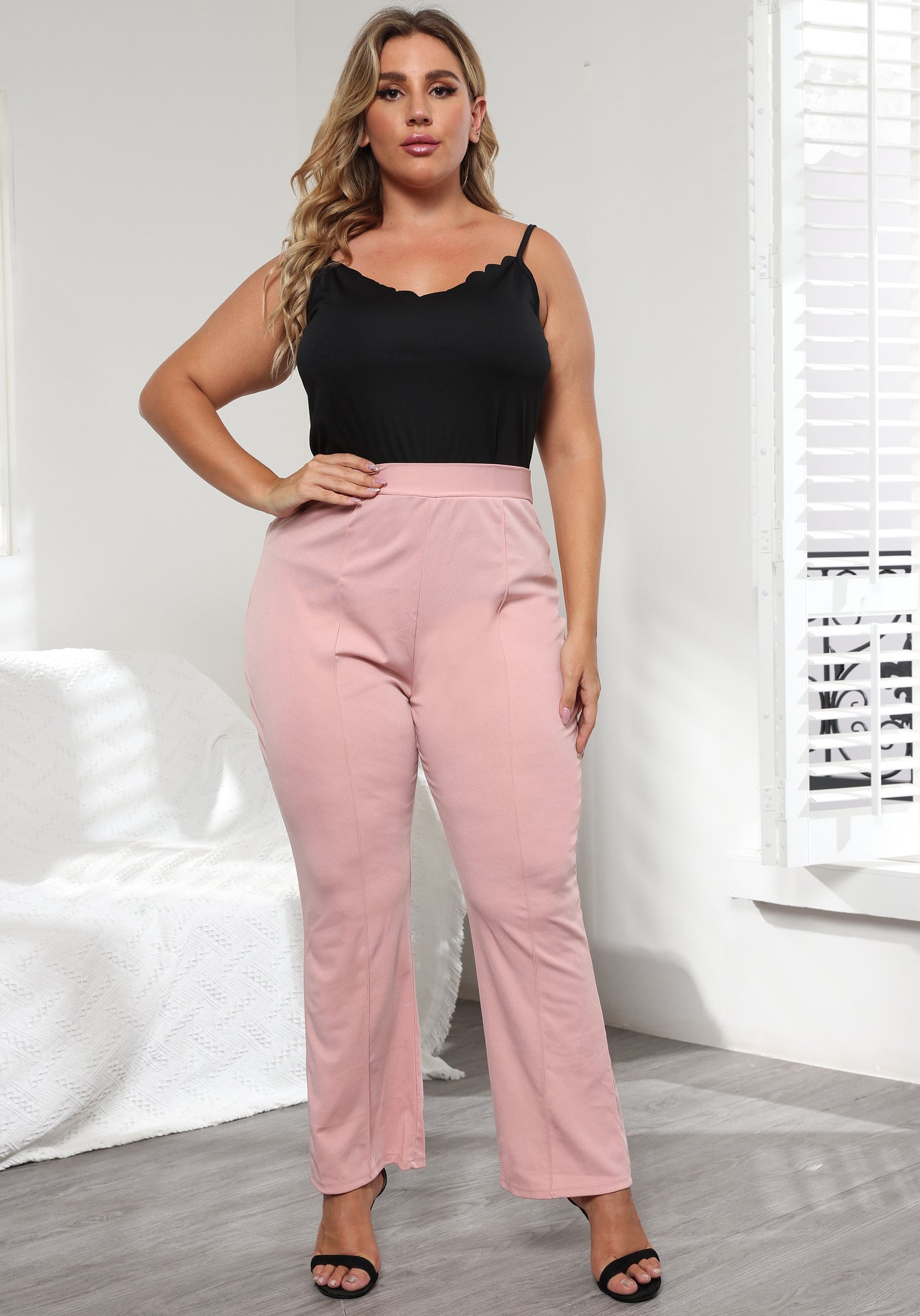 Damen Elegante Hochbundhose mit bequemem Schnitt R&B