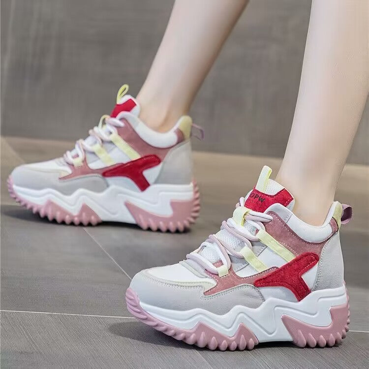 Damen Chunky Sneakers mit ergonomischer Laufsohle und atmungsaktiven Einsätzen R&B