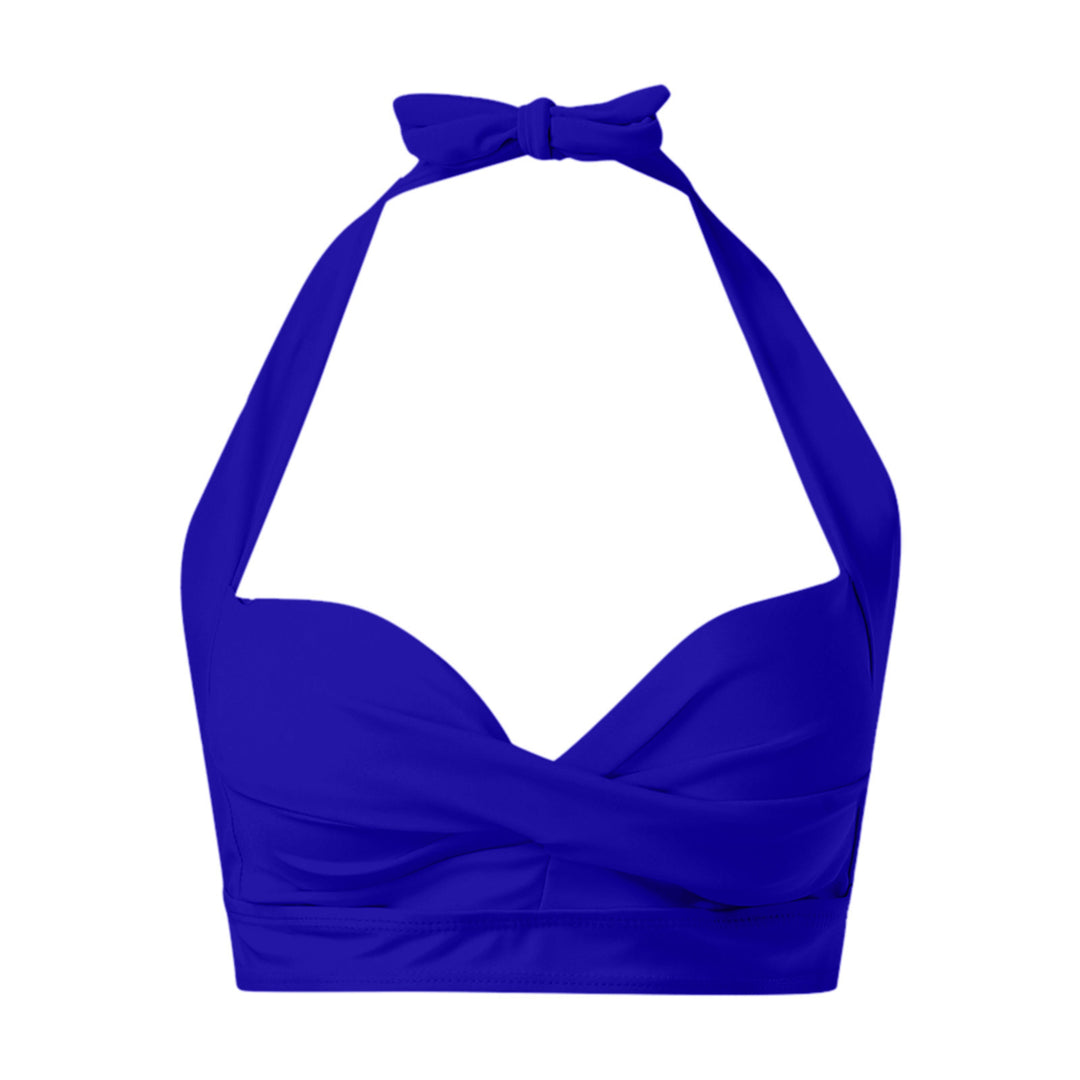 Damen Sportliches Bikinioberteil mit tiefem Ausschnitt und Halter-Design R&B