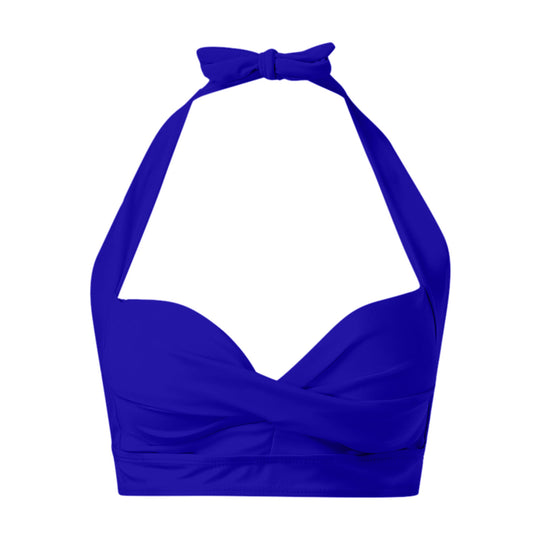 Damen Sportliches Bikinioberteil mit tiefem Ausschnitt und Halter-Design R&B