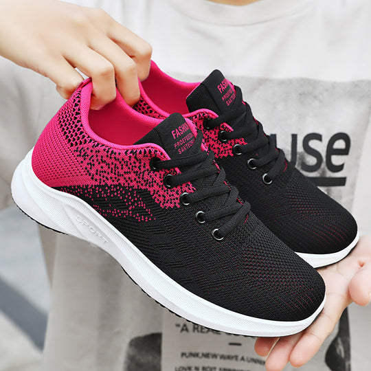 Damen Atmungsaktive Sport-Einlegesohlen Sneakers mit flexiblem Obermaterial R&B