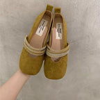 Damen elegante Ballerinas mit modischem Strass-Riemchen R&B